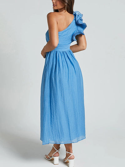 Emily - One Shoulder Layered Midi Dress
