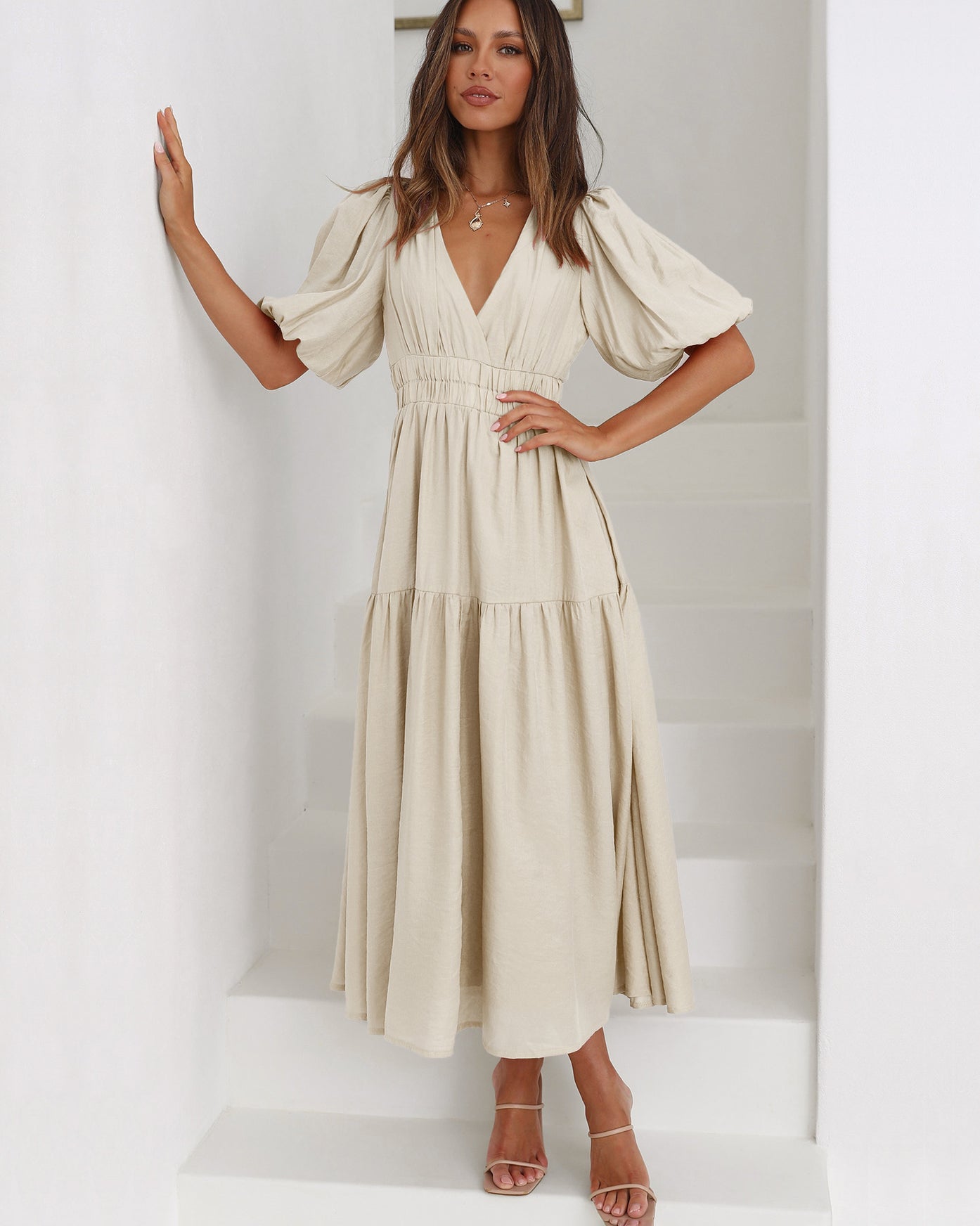 Enola - Puff Sleeves Dress
