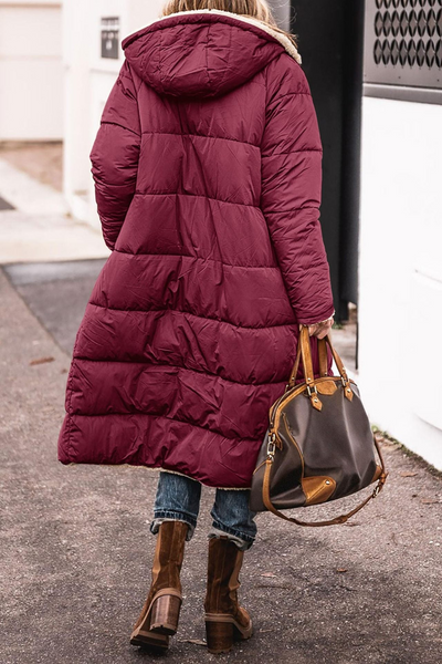 Angelika™ - Elegant reversible coat for women