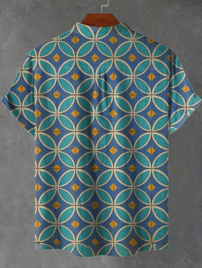Clark Retro Wallpaper Art Print Casual Shirt