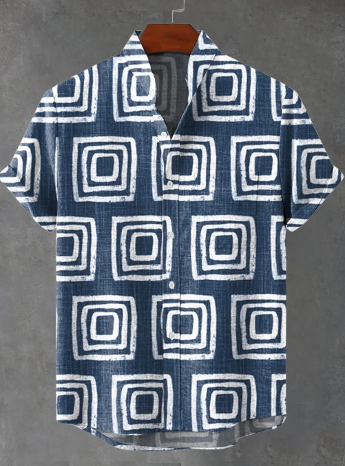 Desmond Abstract Carpet Art Print Casual Shirt