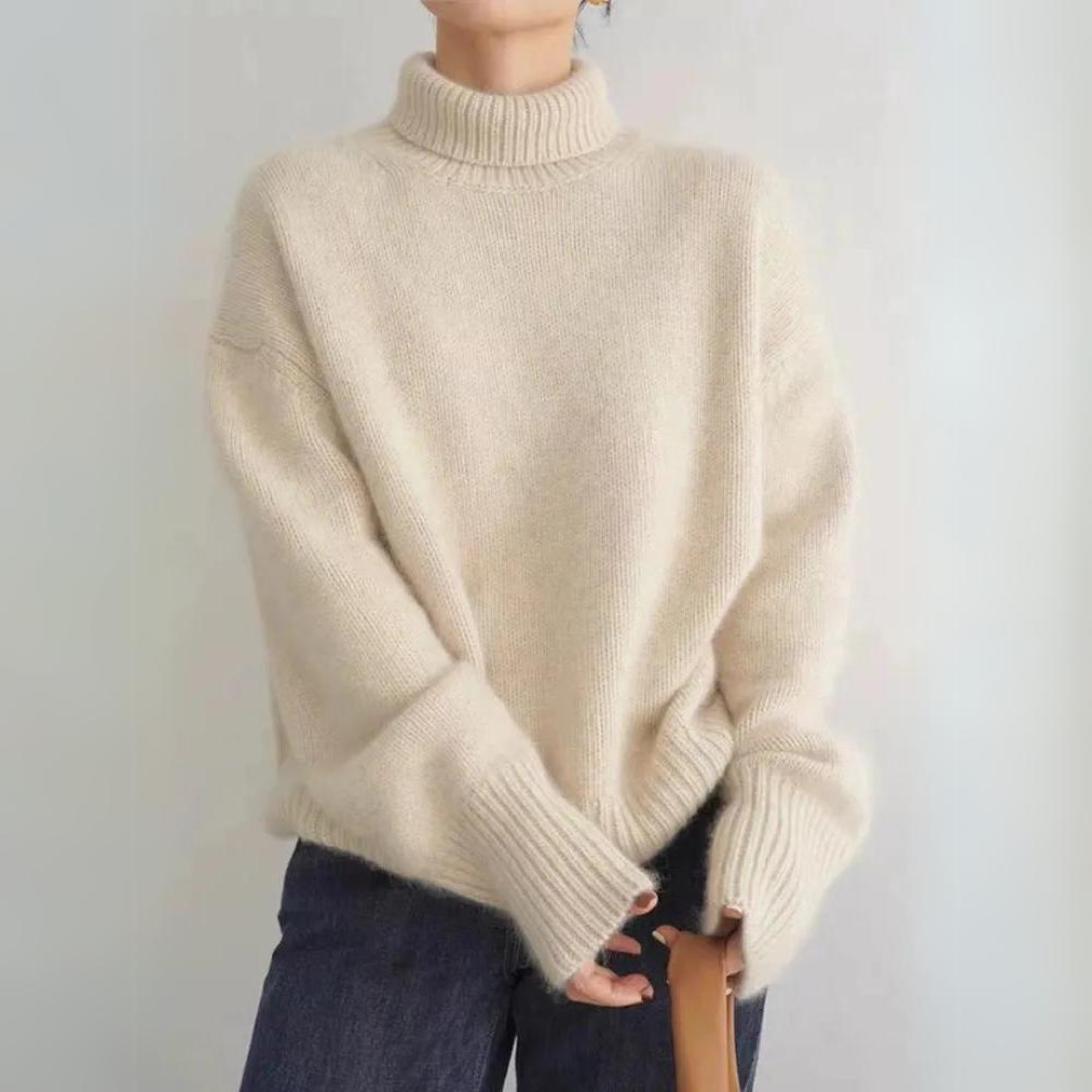 Agnes™ - Comfortable, knitted, soft turtleneck sweater