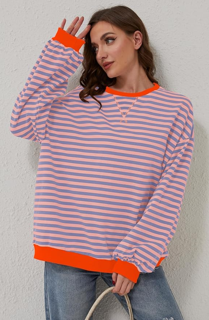 Elve - Striped Oversized Sweater
