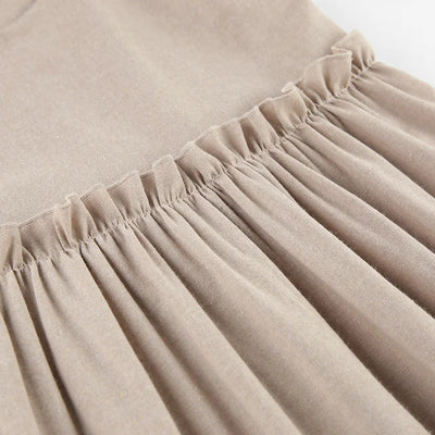 Claudia - Simple Fold Vest Mini Dress
