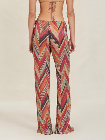 Emma - Geometric Print Bell Sleeve Cardigan Midi Dress