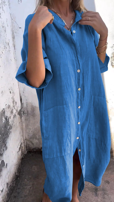 Elsie - Casual women's dress with mid-length sleeves