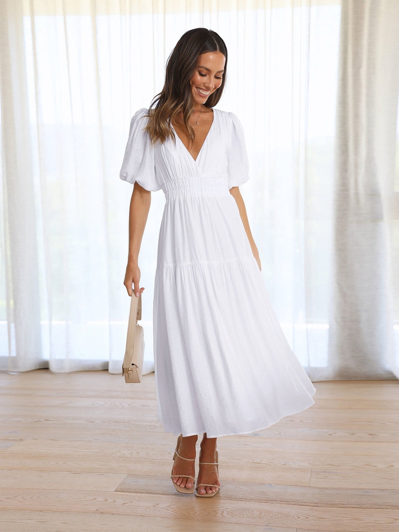 Enola - Puff Sleeves Dress
