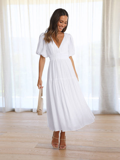 Enola - Puff Sleeves Dress