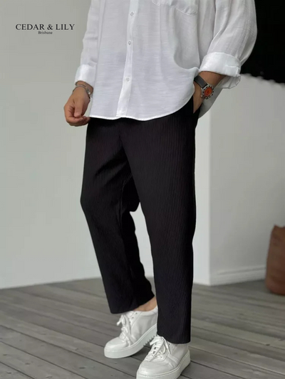 Ethan™ | Relaxed Fit Ribbed Trousers