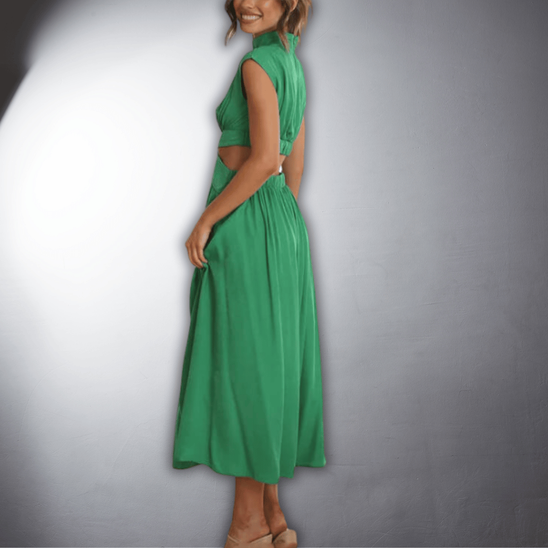Ilona | Vegan Pleated Dress with Premium Comfort