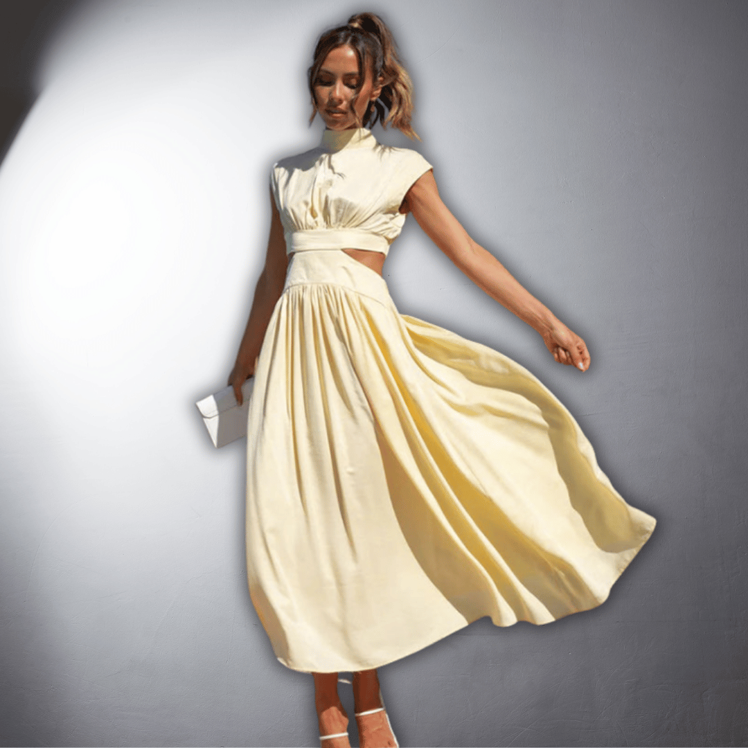 Ilona | Vegan Pleated Dress with Premium Comfort