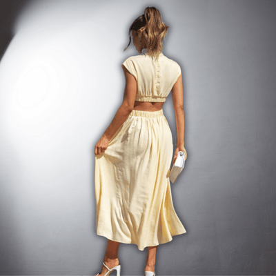 Ilona | Vegan Pleated Dress with Premium Comfort