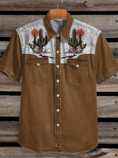 Arthur Men's Vintage Western Shirt (With Double Pockets)