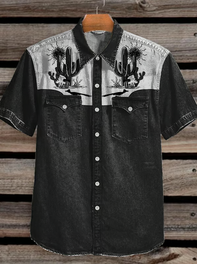 Arthur Men's Vintage Western Shirt (With Double Pockets)