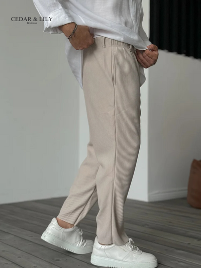 Ethan™ | Relaxed Fit Ribbed Trousers