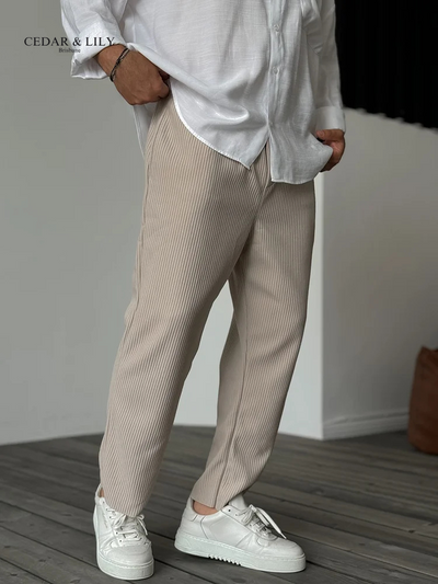 Ethan™ | Relaxed Fit Ribbed Trousers