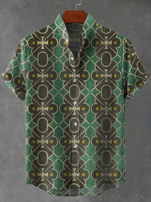 Ellis Scotland Floor Art Print Casual Shirt