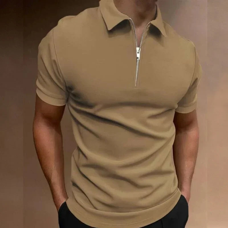 Dylan™ | Casual Zip-up Polo Shirt