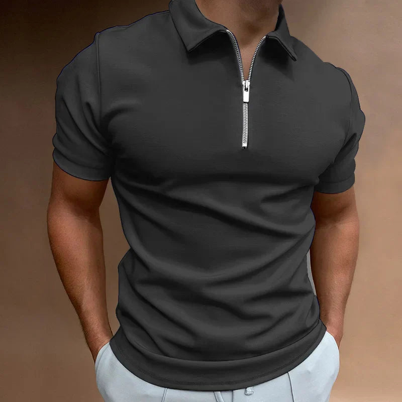 Dylan™ | Casual Zip-up Polo Shirt