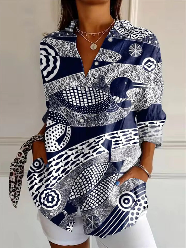 Dina | Print Blouse