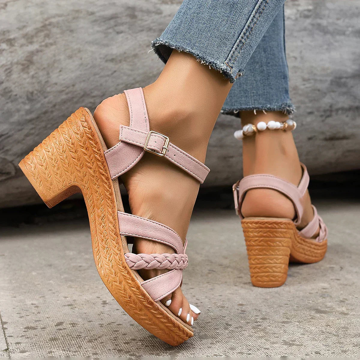 Celine™ - Orthopaedic Mid Heel Platform Sandals