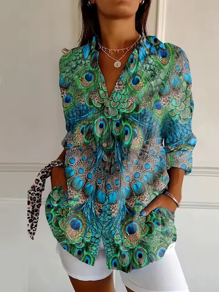 Ellen | Print Blouse
