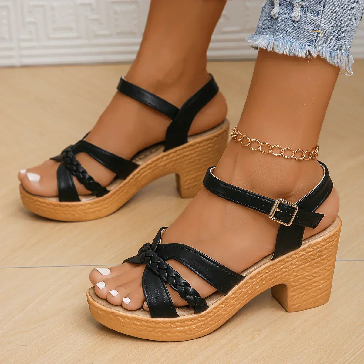 Celine™ - Orthopaedic Mid Heel Platform Sandals