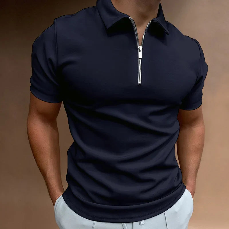 Dylan™ | Casual Zip-up Polo Shirt