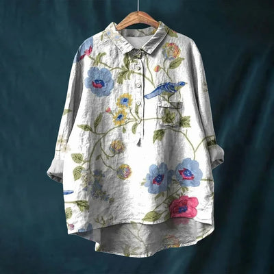 Fenna - Cheerful blouse with floral print