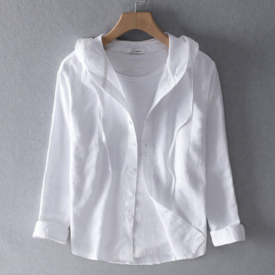 Elena | Lightweight hooded blouse