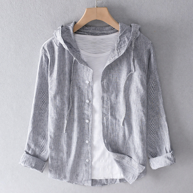 Elena | Lightweight hooded blouse