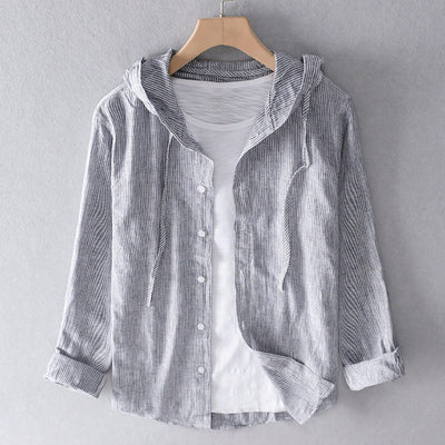 Elena | Lightweight hooded blouse