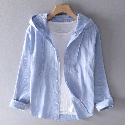 Elena | Lightweight hooded blouse