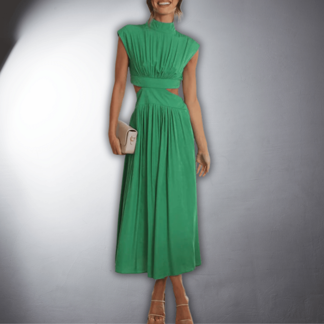 Ilona | Vegan Pleated Dress with Premium Comfort