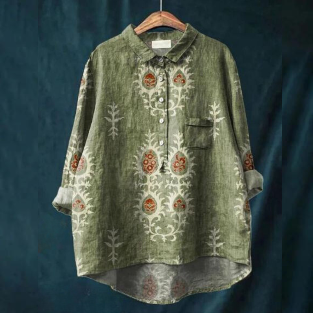 Fenna - Cheerful blouse with floral print