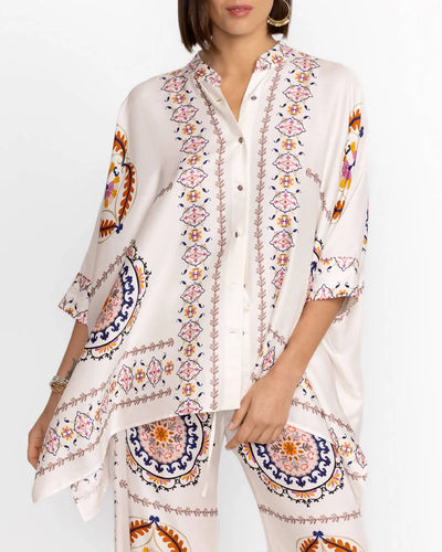 Francine - Fashion Print Shirt & Pants Two-Piece Set