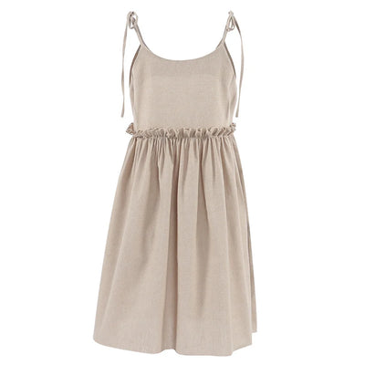 Claudia - Simple Fold Vest Mini Dress