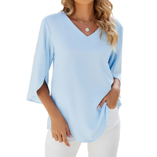 Cara™ - V-Neck Blouse
