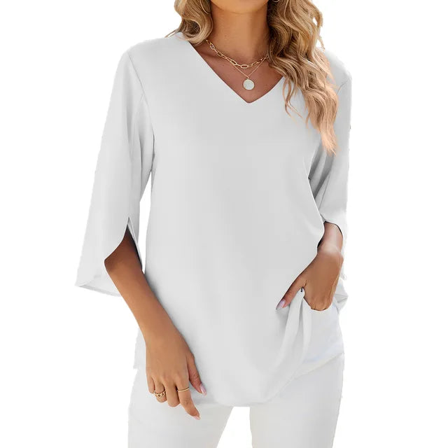 Cara™ - V-Neck Blouse
