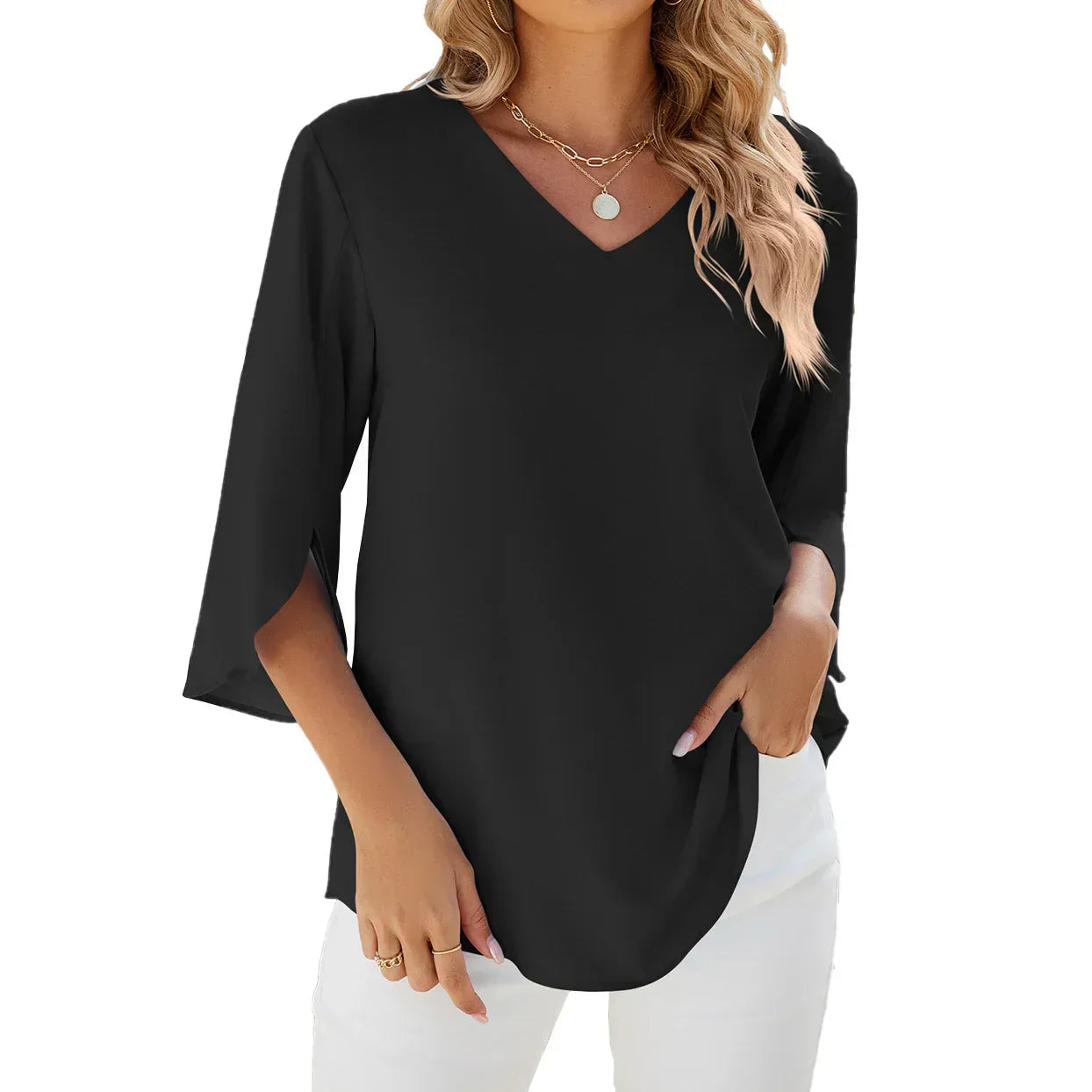 Cara™ - V-Neck Blouse