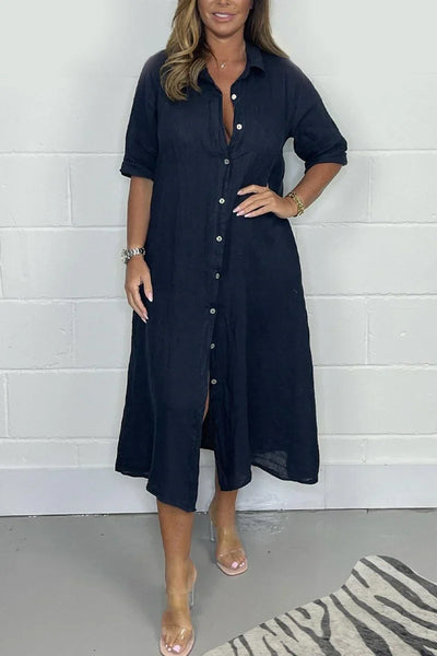 Gemma - Casual midi dress with half sleeves