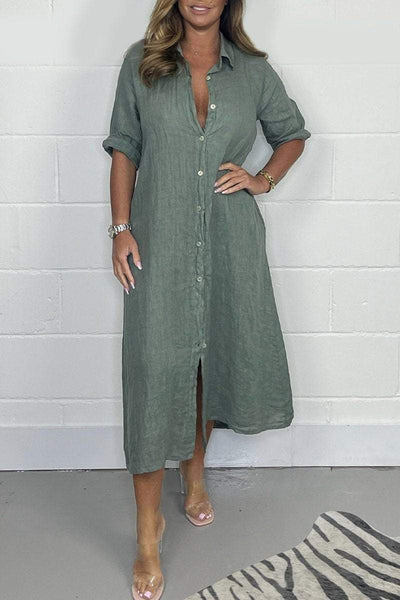 Gemma - Casual midi dress with half sleeves