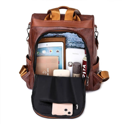 Martina  - PU Leather Backpack