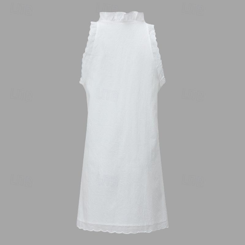 Dahlia - Sleeveless Mini Dress with Ruffle Trim